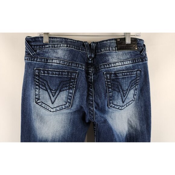 Vigoss Jeans Womens 11/12 Blue Chelsea Slim Bootcut Denim (33x32) - Picture 9 of 11